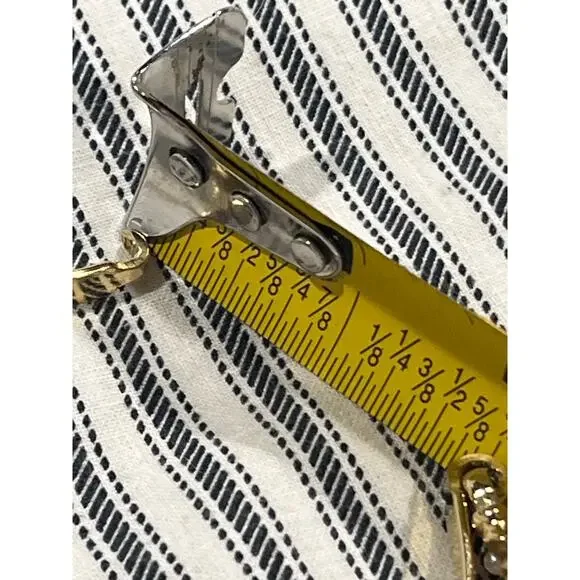 AVON Bracelet gold tones flower floral pearl fantasy victorian danty simple - Picture 11 of 11